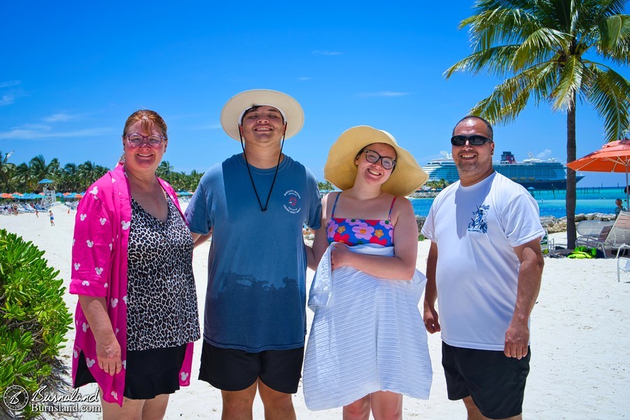 The Luttrell family at the beach