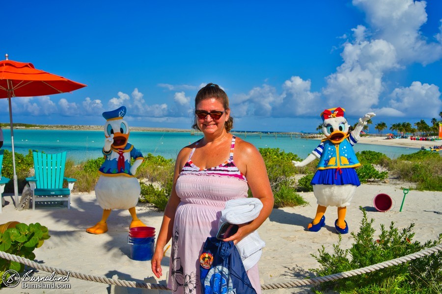 Laura with Donald and Daisy