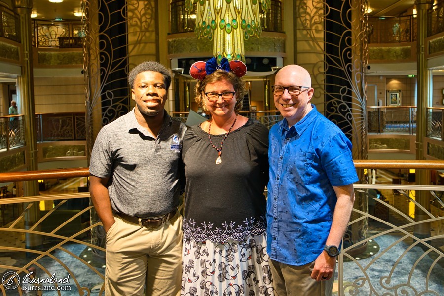 Jaylin, Laura, and Steve on the Disney Fantasy