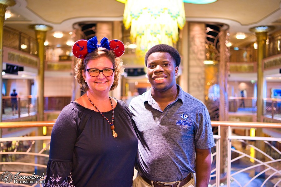 Laura and Jaylin on the Disney Fantasy