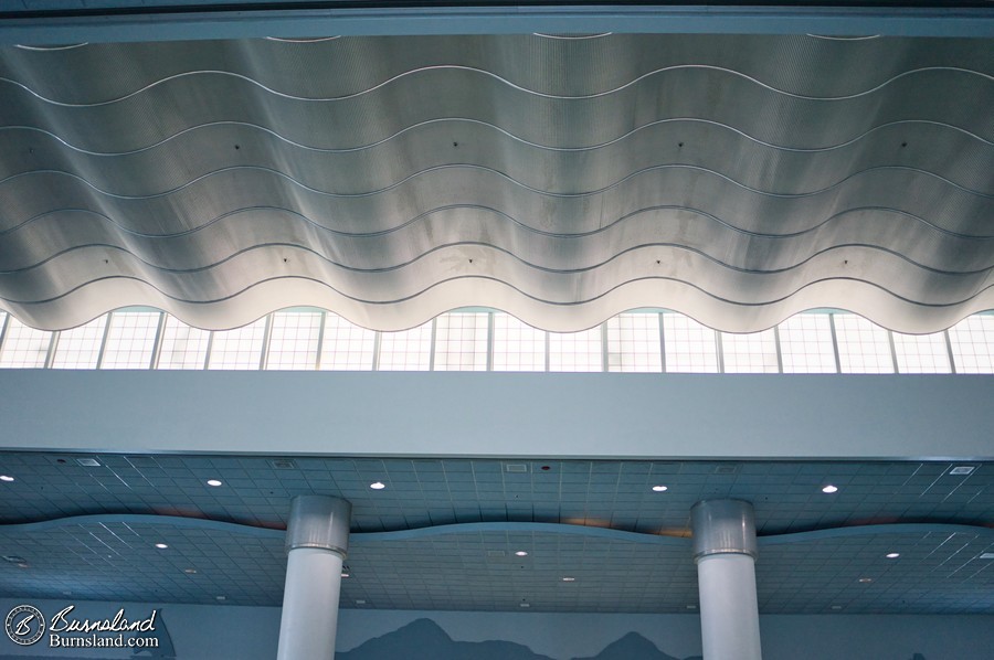 Waves on the ceiling. Not real water, of course.