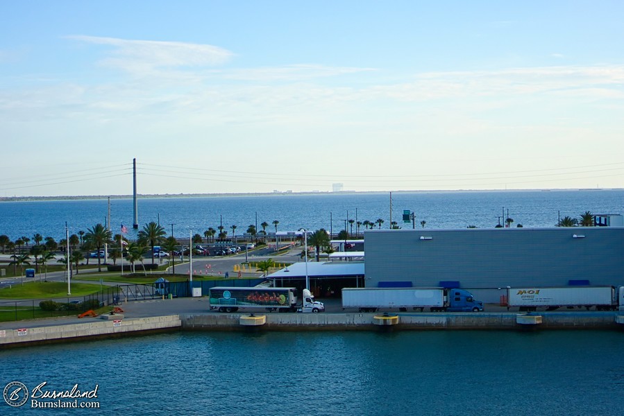 NASA buildings on the horizon