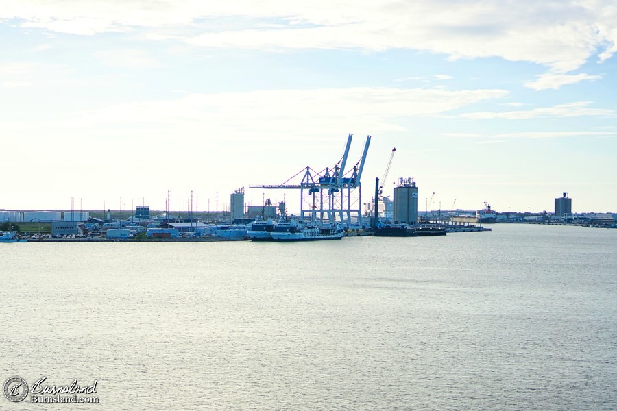 SpaceX boats as seen from our ship