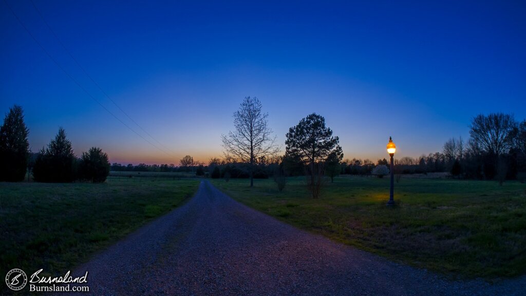 March sunset at our house