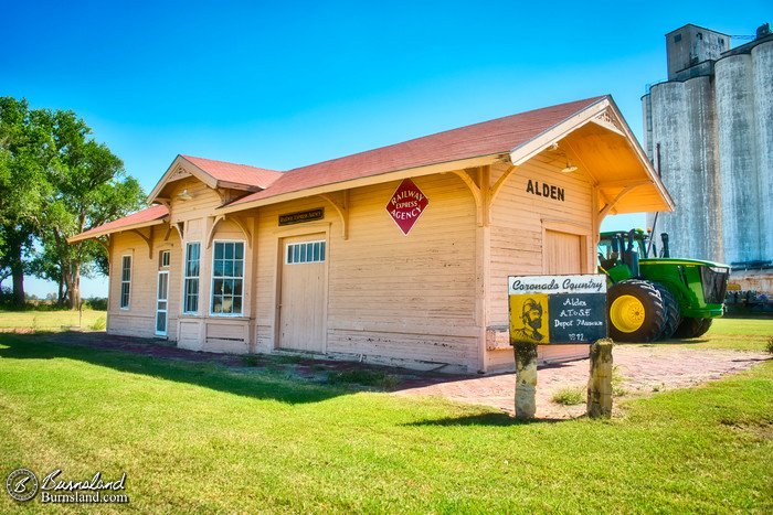 Alden Railroad Depot in Kansas