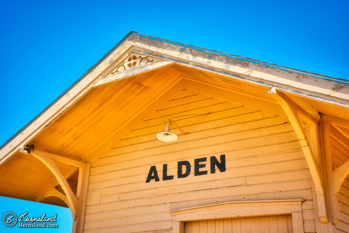 End details at the Alden Railroad Depot in Kansas