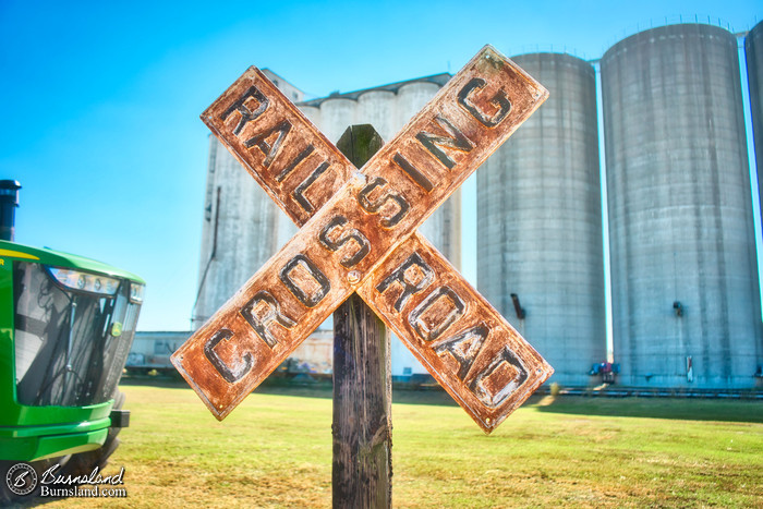 Railroad crossing sign