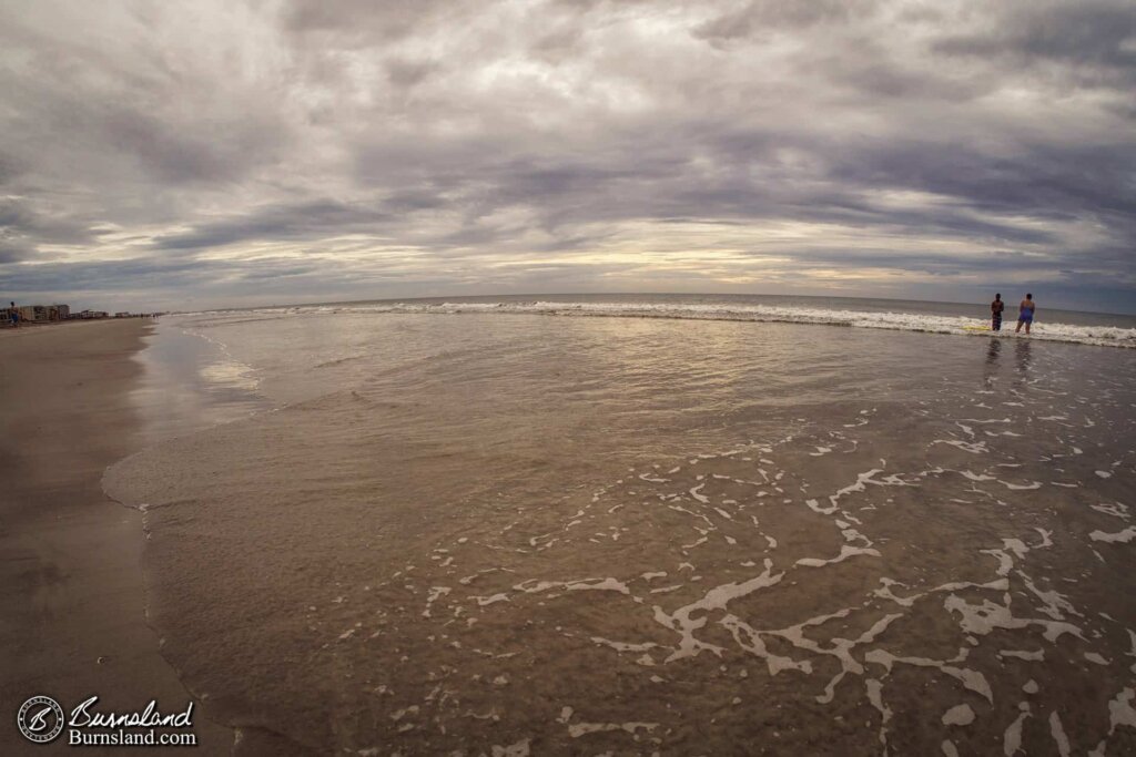 Alone in the Waves at Cocoa Beach, Florida