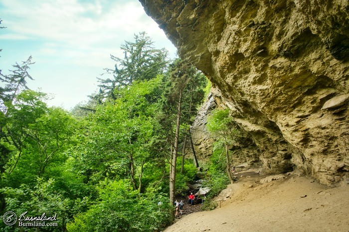 A majestic view of Alum Cave Bluffs in Great Smoky Mountains National Park