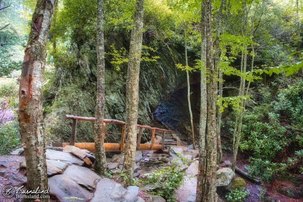 Arch Rock is found along the Alum Cave Trail in the Great Smoky Mountains of Tennessee. And we almost missed it! Sort of.