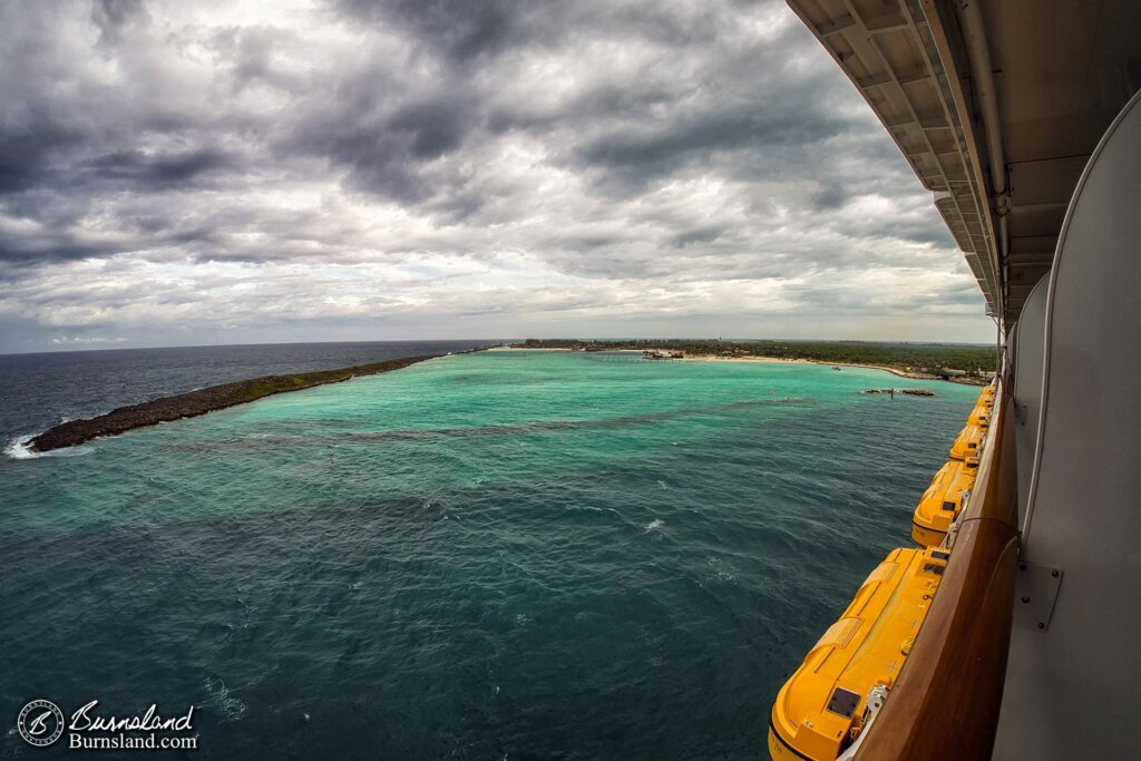 Arriving at Disney’s Castaway Cay in the Bahamas