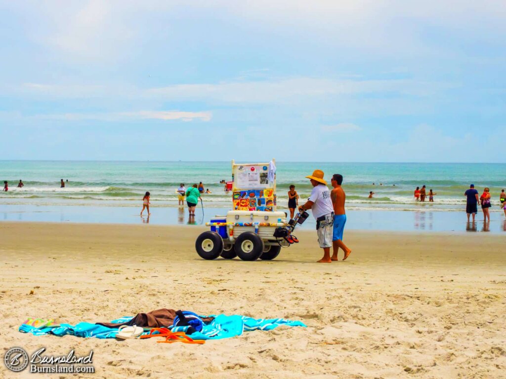 Ice Cream Man at the Beach