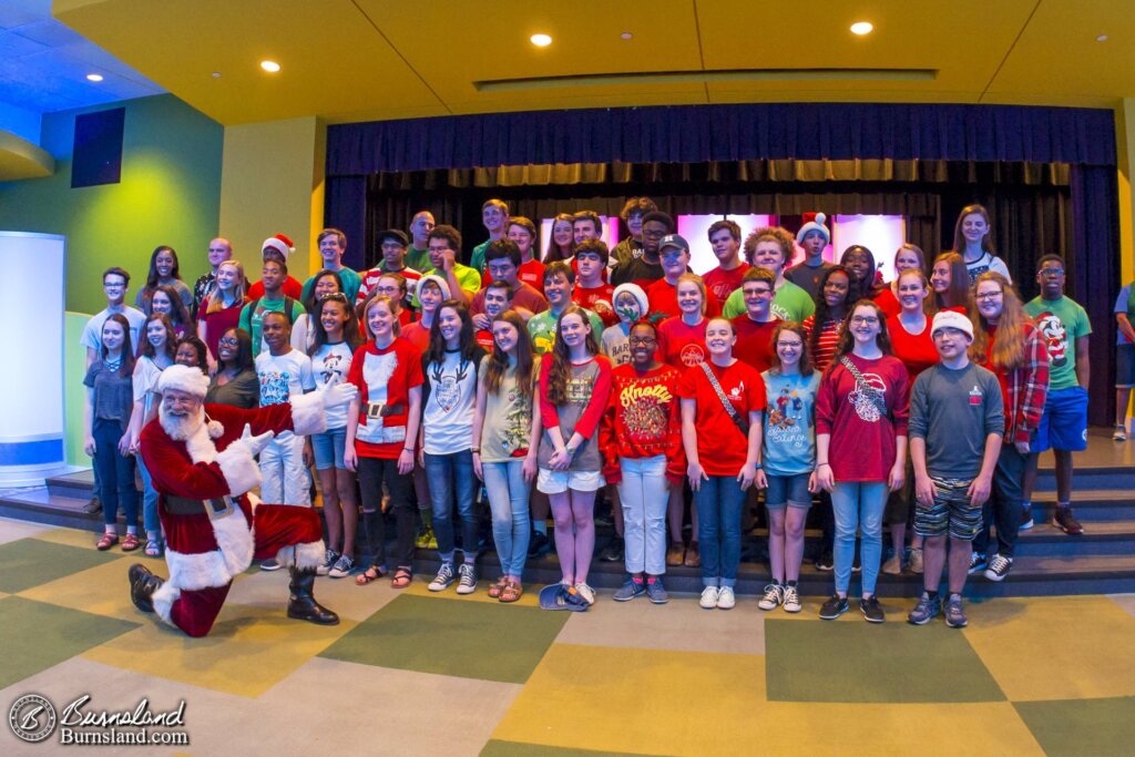 Harding Band and Santa Claus at Give Kids the World Village