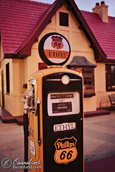 Ethyl gasoline pump at the Route 66 Visitor Center in Baxter Springs, Kansas