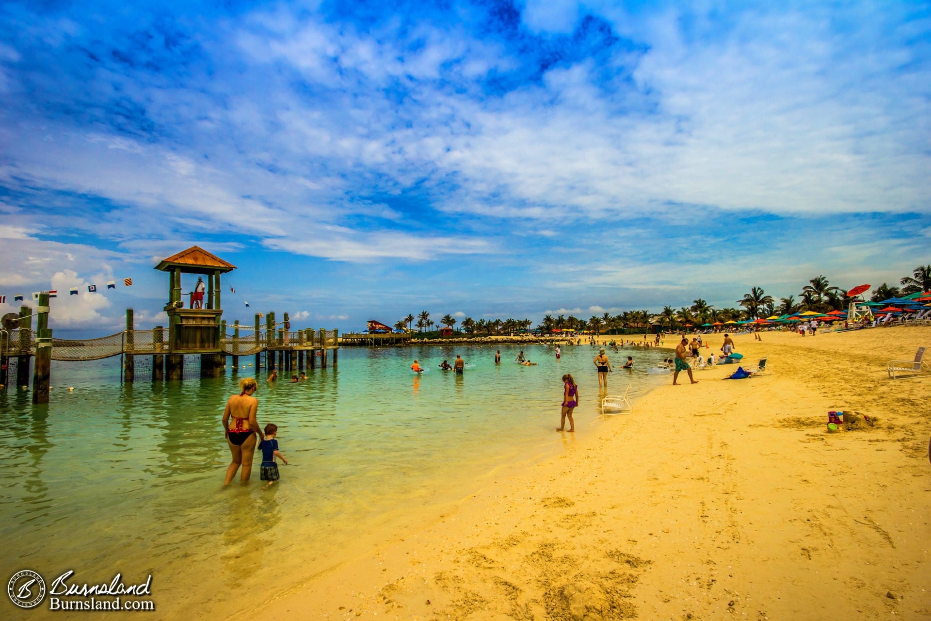 On the Beach at Castaway Cay