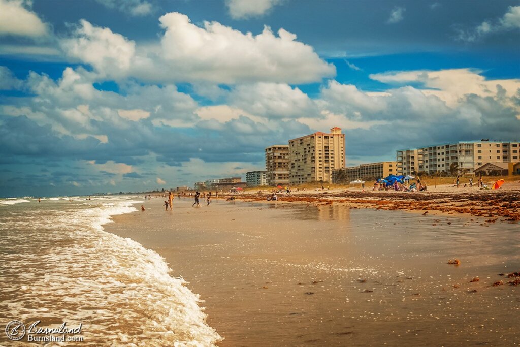 Even though the clouds were filling the sky, we enjoyed a beautiful day at Lori Wilson Park in Cocoa Beach, Florida, during our Florida trip last summer. Read all about it at Burnsland!