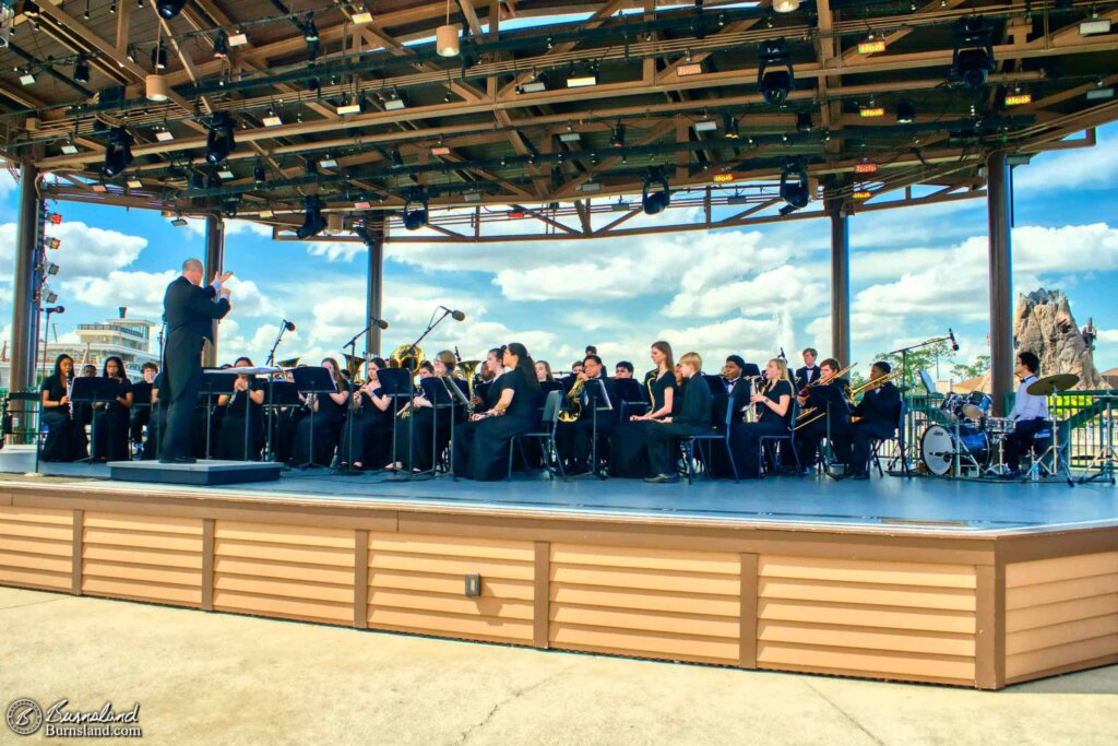 The Harding Academy Band at Disney Springs in Walt Disney World