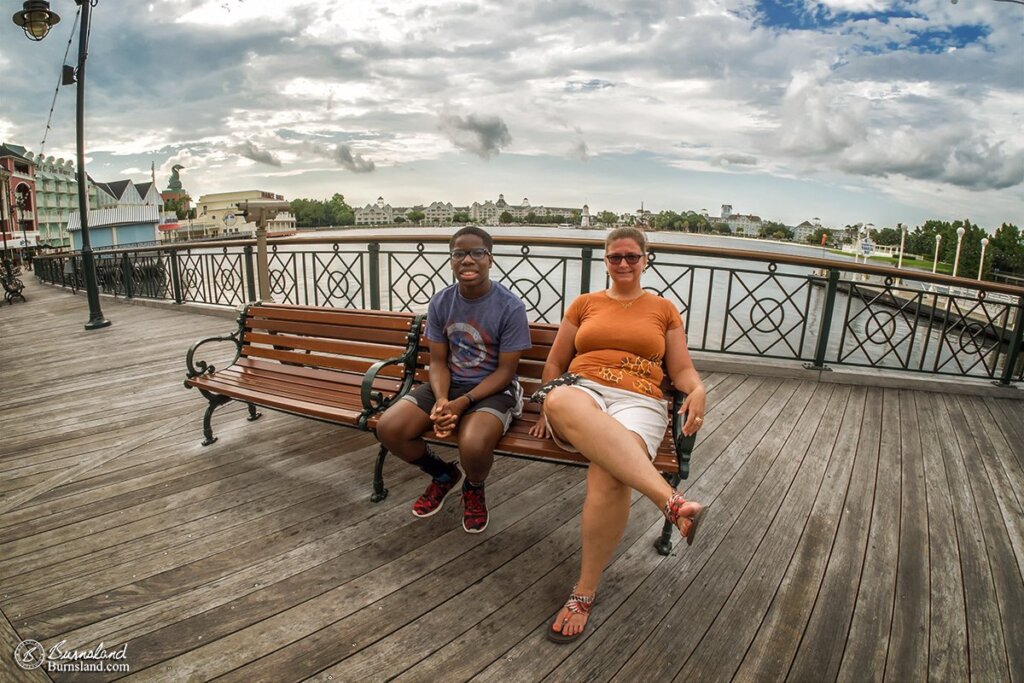 Benches at Disney’s Boardwalk Resort