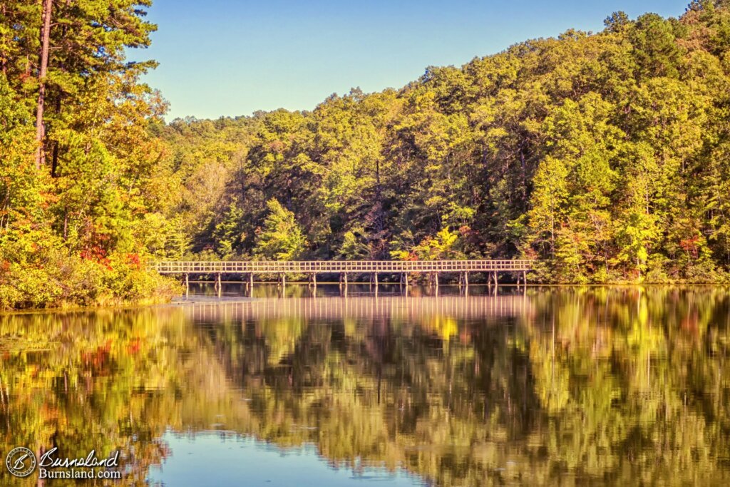 Bridge at Big Hill Pond State Park in Tennessee