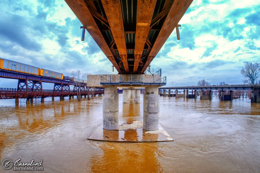 Under the Mississippi River Bridge