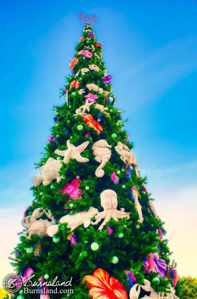 The Castaway Cay Christmas Tree on a Disney Cruise