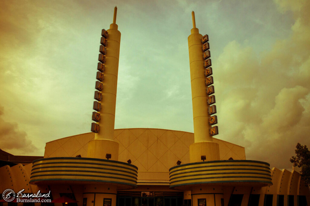 Former movie theater building in Celebration, Florida