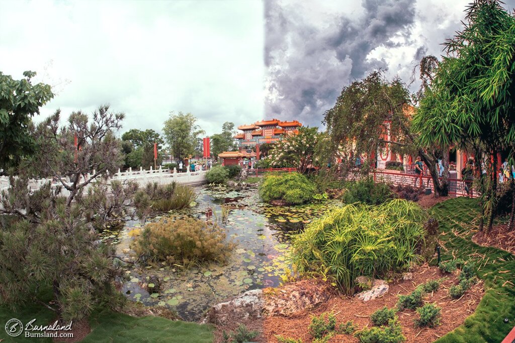 A Chinese Garden in Epcot at Walt Disney World