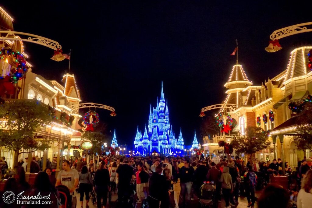 Christmas on Main Street USA at Walt Disney World