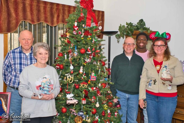 The extended Burns Family on Christmas Eve