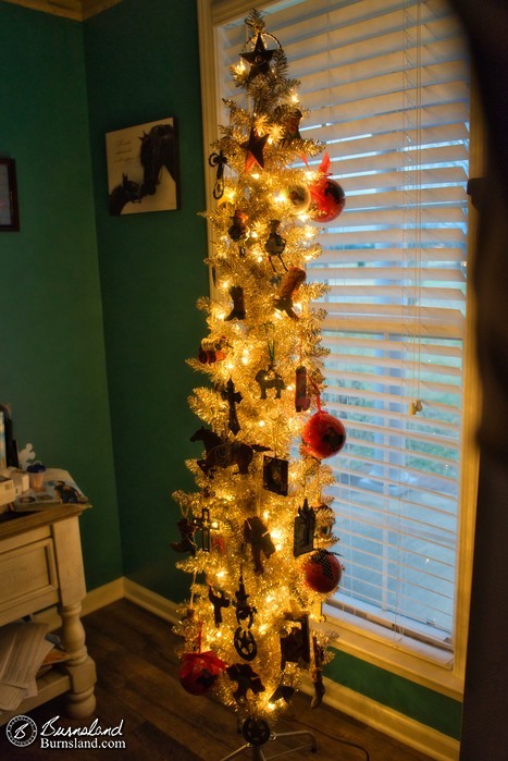 Cowboy Christmas Tree in our bedroom