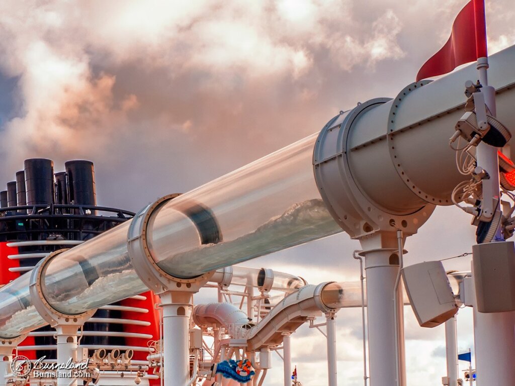 Clouds Above Deck on the Disney Dream-detail