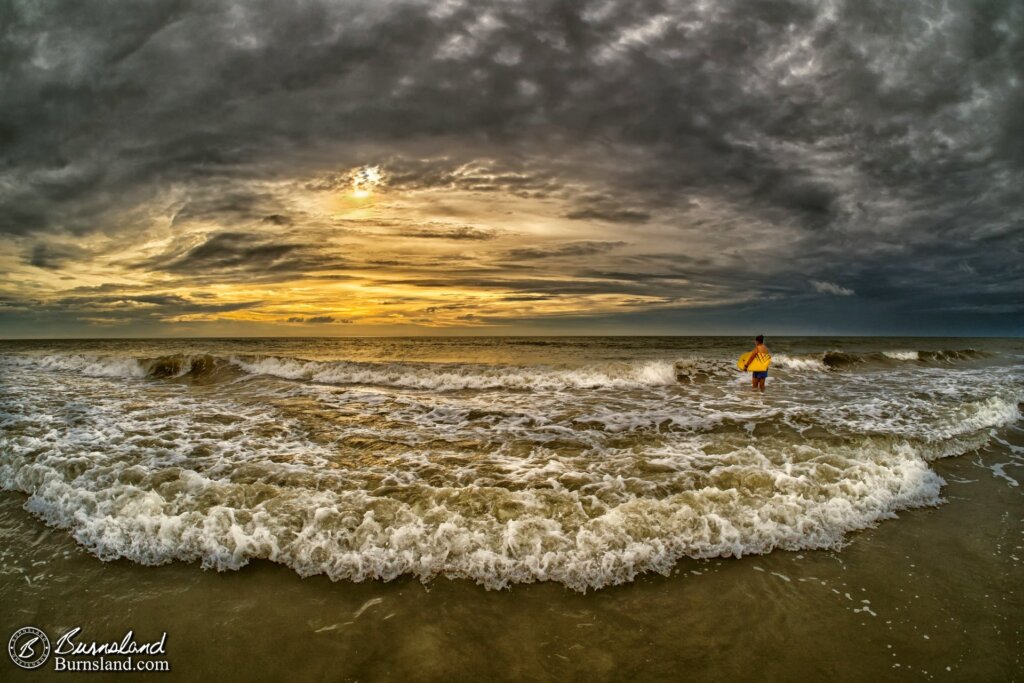 Clouds and Waves at Cocoa Beach, Florida