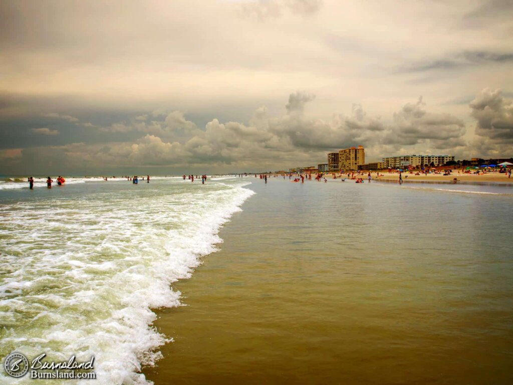 Clouds and Waves at Cocoa Beach, Florida