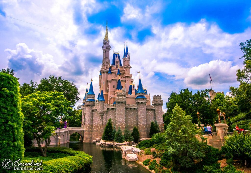 Cloudy Skies over Cinderella Castle in the Magic Kingdom at Walt Disney World