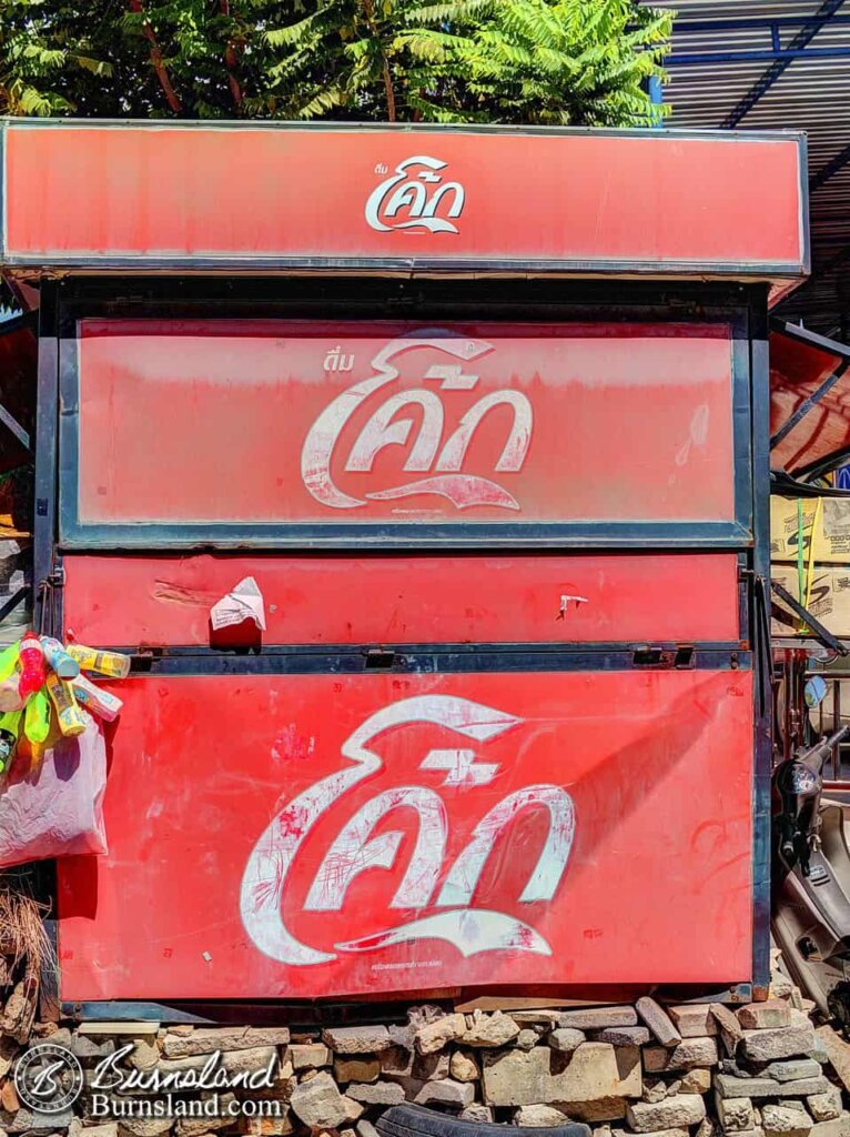 coke signs in bangkok, thailand