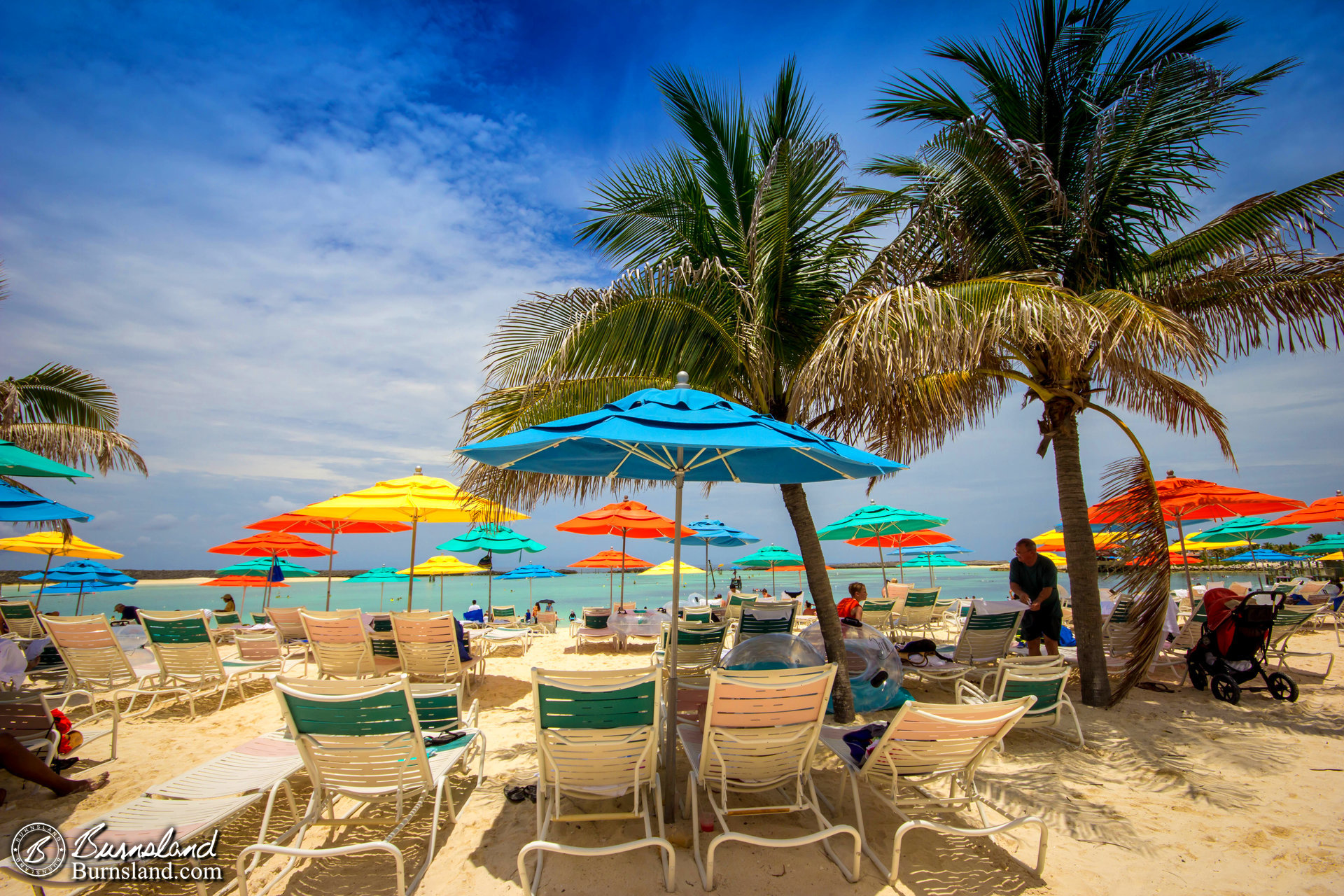 Colorful Umbrellas on Castaway Cay