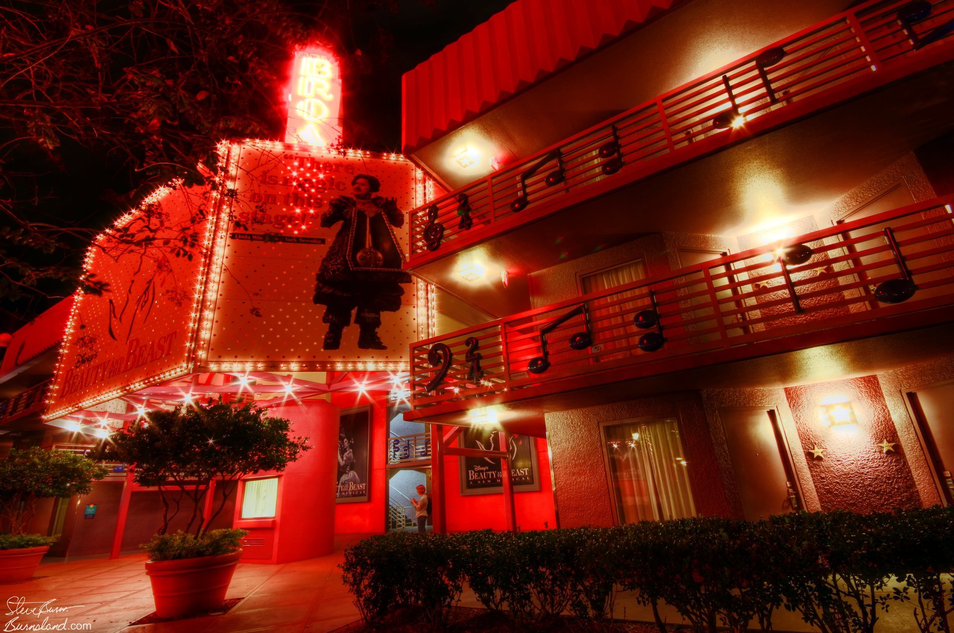 Broadway building at the All-Star Music Resort at Walt Disney World