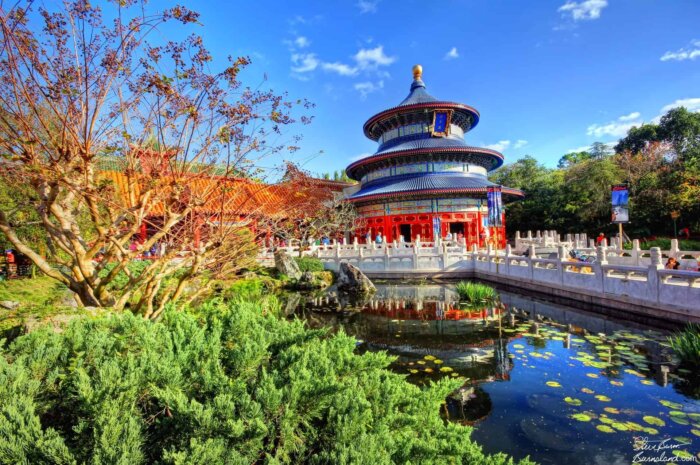 The Hall of Prayer for Good Harvests in China at Epcot’s World Showcase