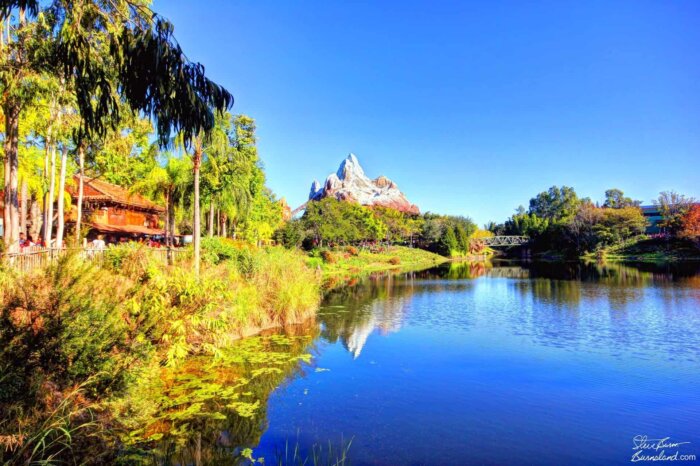 Expedition: Everest across the water in Animal Kingdom at Walt Disney World