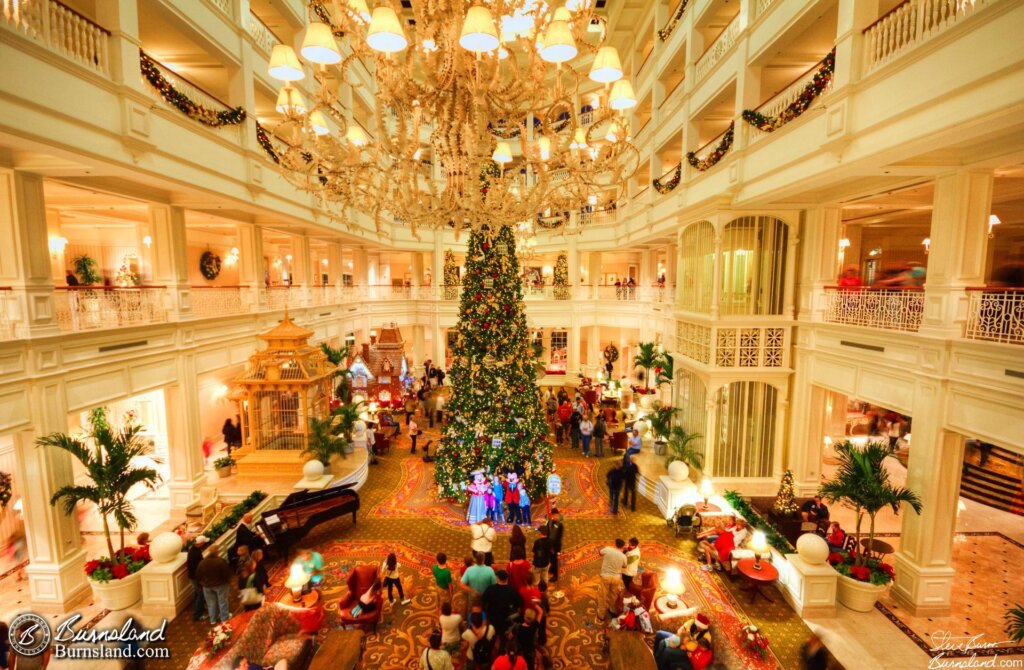 Grand Floridian at Walt Disney World at Christmas