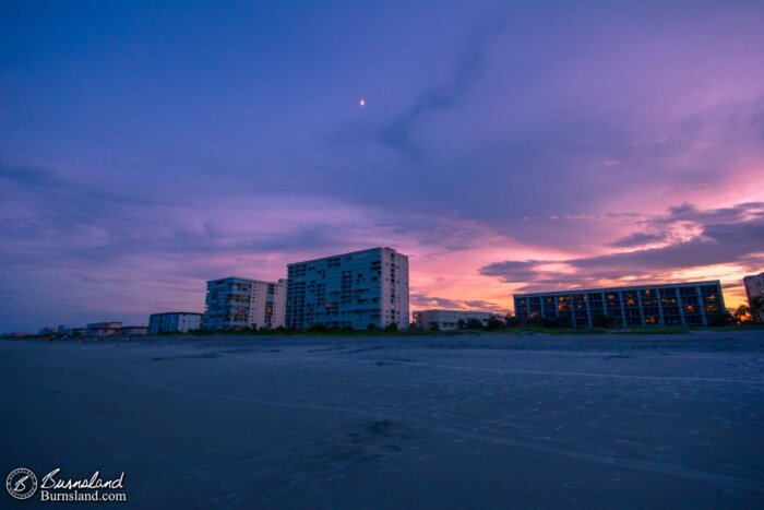 Hotels along the beach at Cocoa Beach, Florida