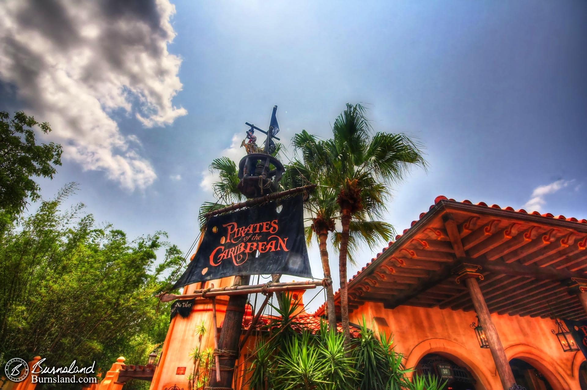 Pirates of the Caribbean entrance in the Magic Kingdom at Walt Disney World