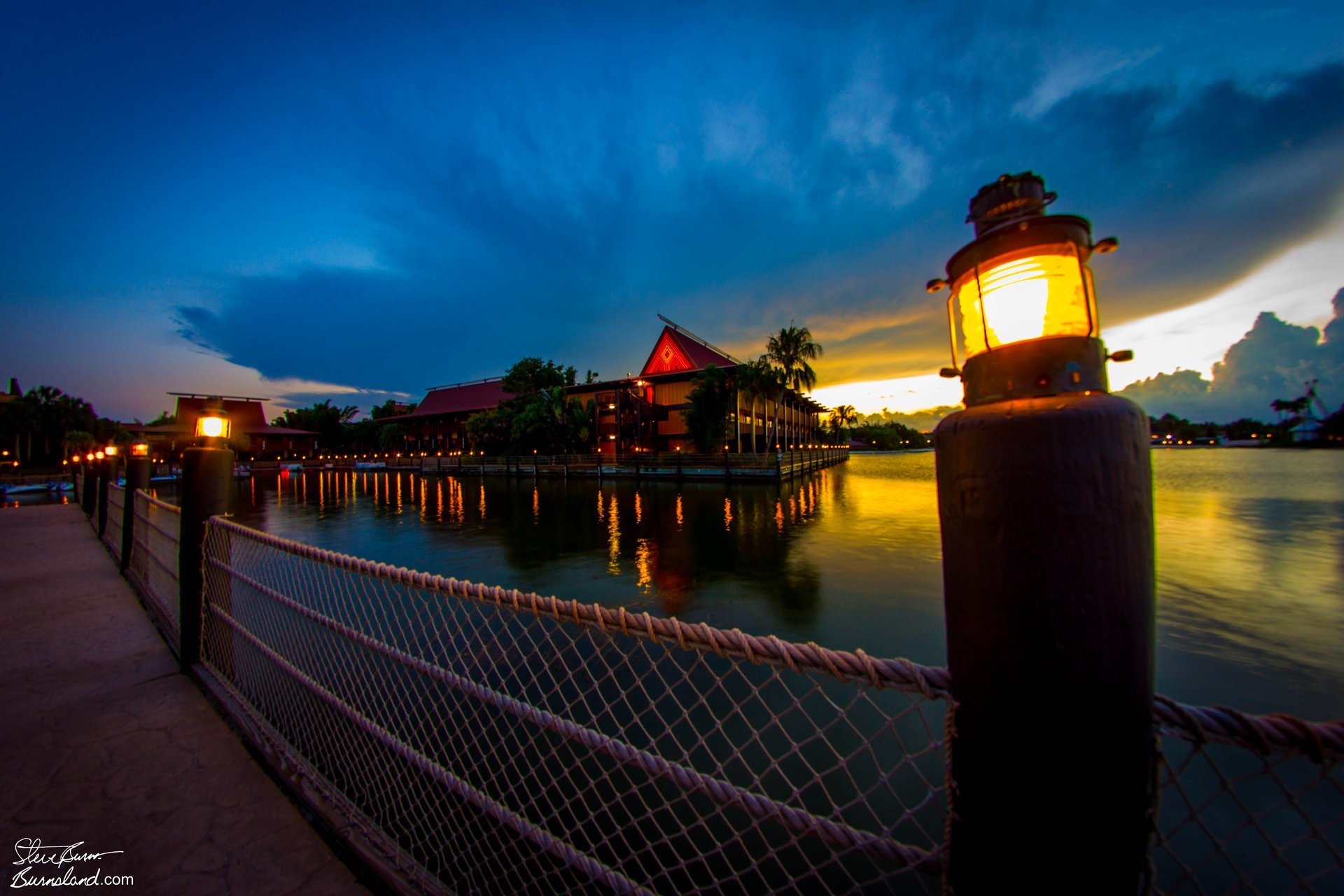 Lights at the Polynesian Village Resort at Walt Disney World