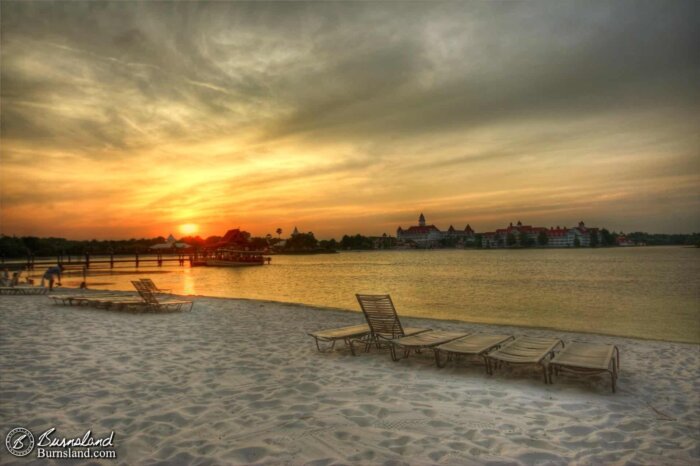 Seven Seas Lagoon sunset at Walt Disney World