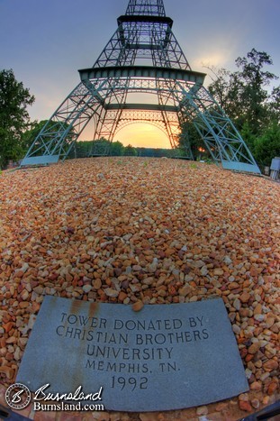 Eiffel Tower Sign from Christian Brothers University in Paris, Tennessee