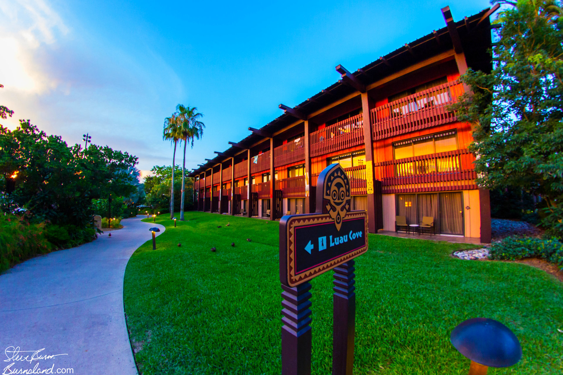 To Luau Cove at the Polynesian Village Resort at Walt Disney World