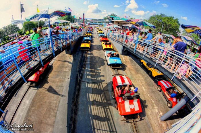 Tomorrowland Speedway in the Magic Kingdom at Walt Disney World