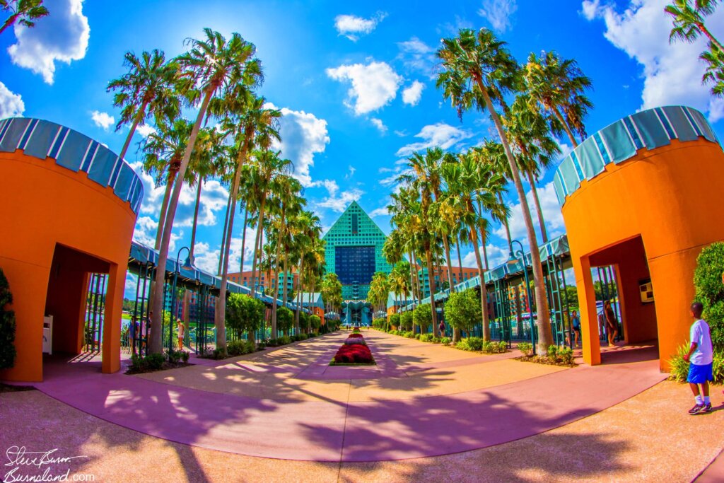 Walkway to the Walt Disney World Dolphin