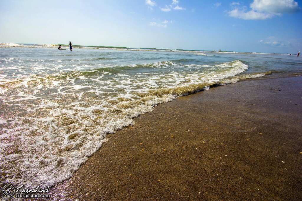 Waves on the shore at Cocoa Beach, Florida