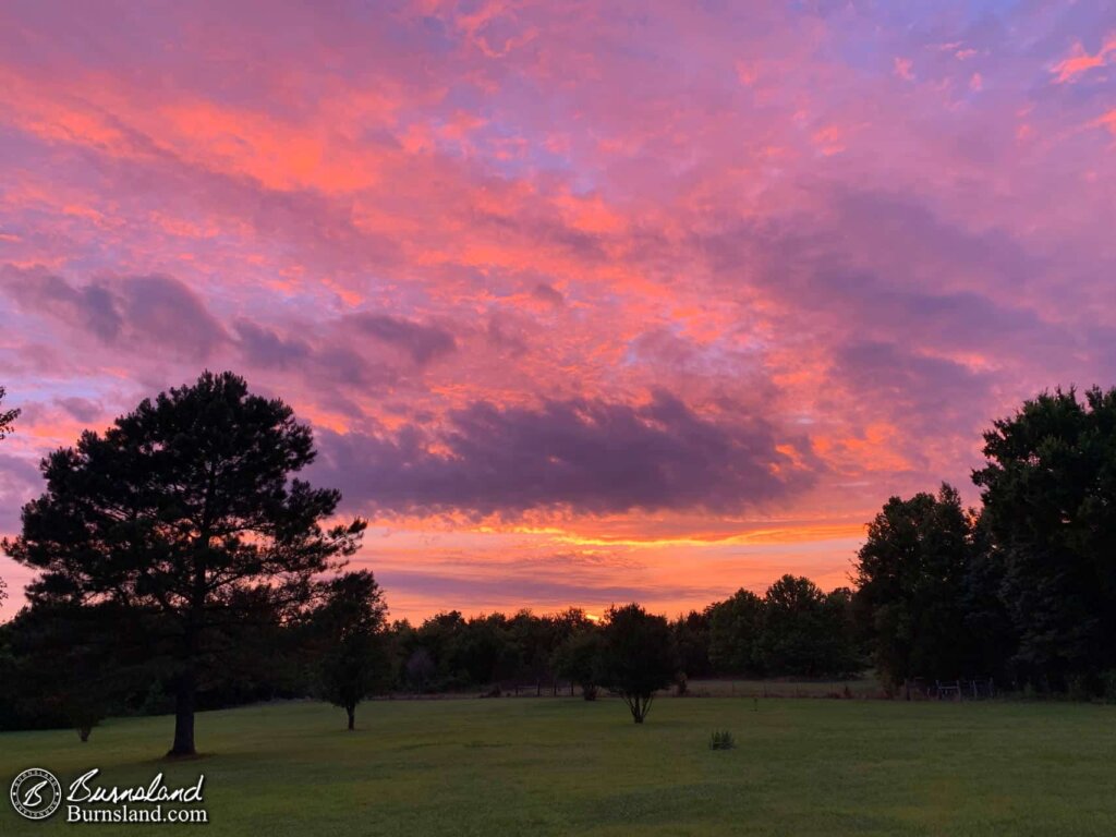 Sunset at the end of a difficult day